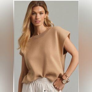 Maeve- The Noah Muscle Sweater Tank by Maeve Top Sz: XL